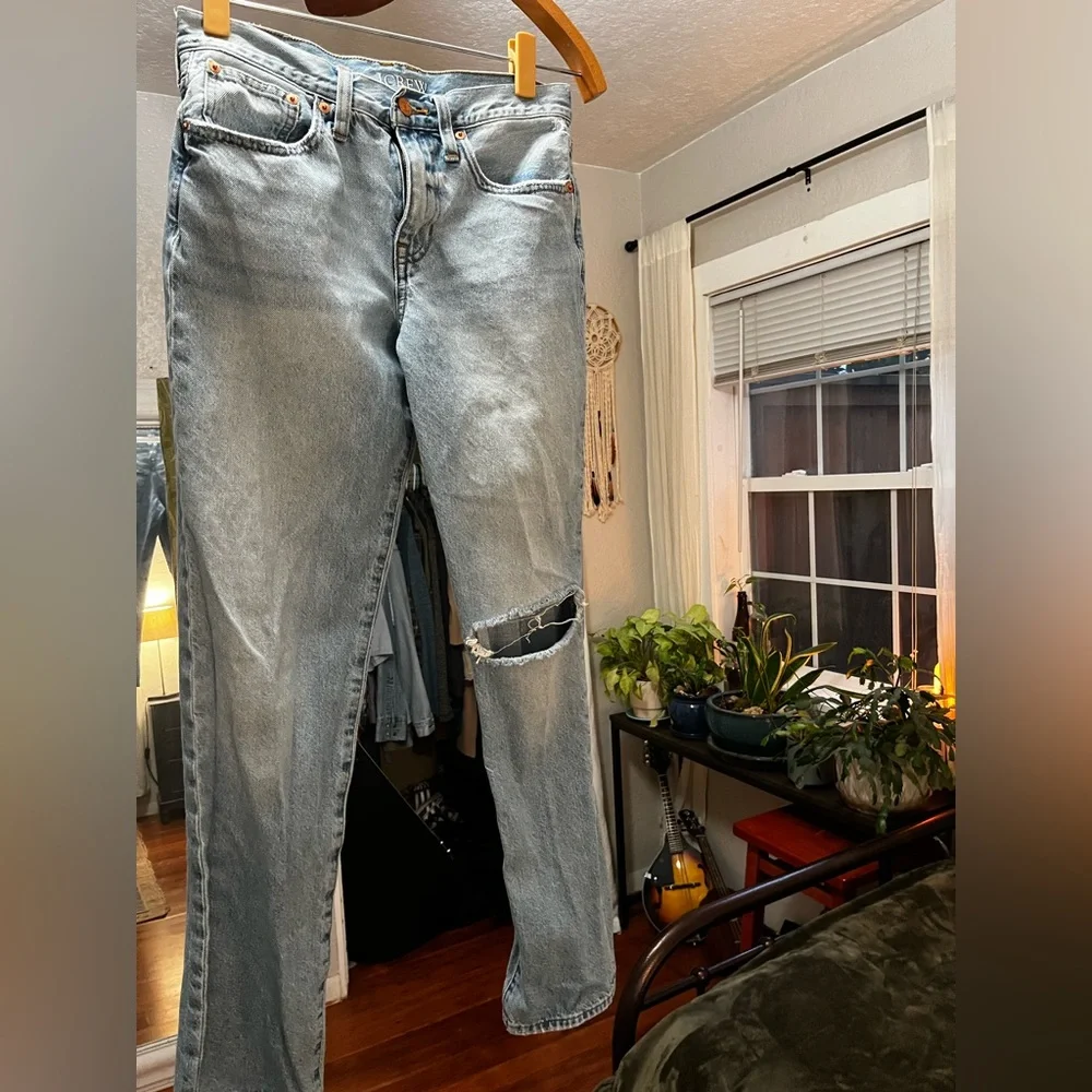 J. Crew slouchy boyfriend Jean, spring 2023. Size: 25p  worn twice. - Picture 3 of 5